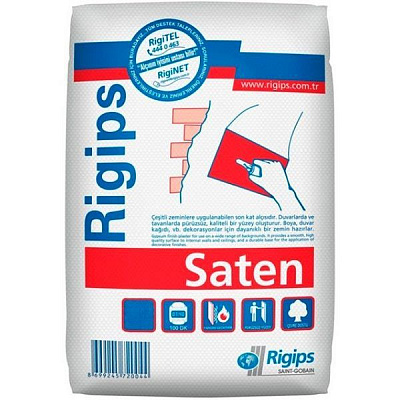 Шпаклевка Rigips финишная Saten 25 кг