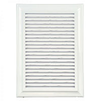 Решітка Blauberg Decor 180x250с абс пластик білий 