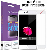 Защитное стекло MakeFuture Full Cover Full Glue для Apple iPhone 7 Plus/8 Plus (MGF-AI7P/8PW) 