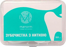 Зубочистки Manorm с освежающей нитью 50 шт.