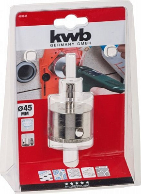 Сверло для плитки KWB 25x45 мм 45 мм 1 шт. 499845