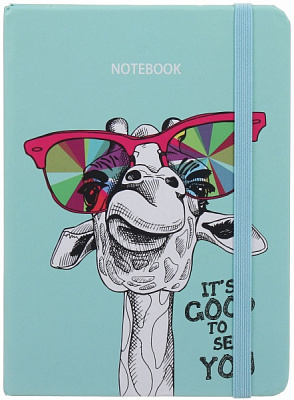 Книга для записей Жираф в очках А6 96 листов