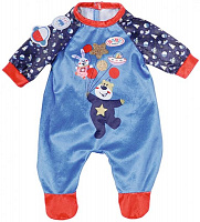 Одяг для ляльки Zapf Baby Born_Святковий комбінезон синій 831090-2