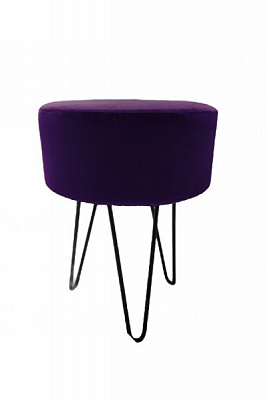 Пуф Марбет Burro Metal Kronos 37 фиолетовый 