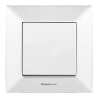 Выключатель одноклавишный Panasonic Arkedia Slim 10 А 250В белый 480100188