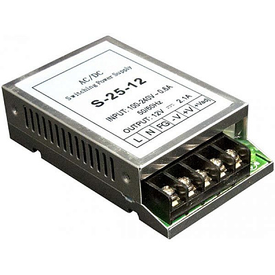 Преобразователь напряжения Светкомплект 12 В 25 Вт IP20 S-25-12 (12V, 25W)