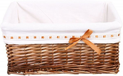 Кошик плетений з текстилем Tony Bridge Basket 42x30x17 см HQ13-10AB-3