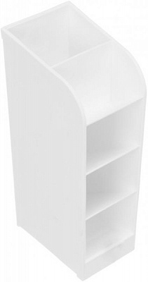 Подставка для ручек 4 отделения 92х60х204 мм белая Nota Bene