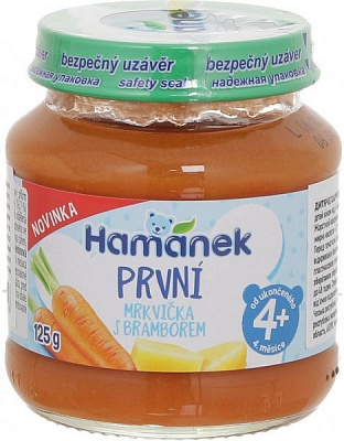 Пюре Hamanek морковь и картошка 125 г 