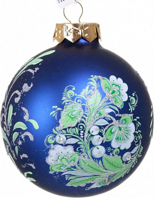 Шар новогодний Декор-престиж d 80 мм в ассортименте