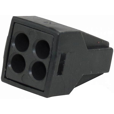 Клемма к распределительной коробке EMT 4х1,0-2,5 мм с пастой 3 шт. серый 