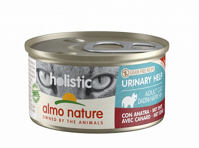Консерва для котів схильних до сечокам'яної хвороби Almo Nature Urinary Help з качкою
