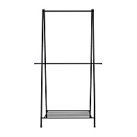 Вешалка для одежды 23170 с полкой для обуви 1050х465х1700 мм черный