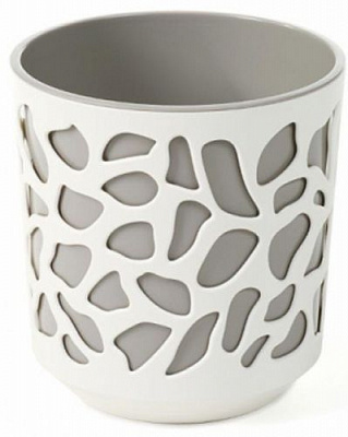 Горщик для квітів Lamela Дует 250 круглий 13,7л кремовий/тауп