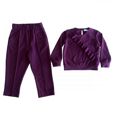 Спортивный костюм Lucky tots р.122 баклажановый 1831.3 