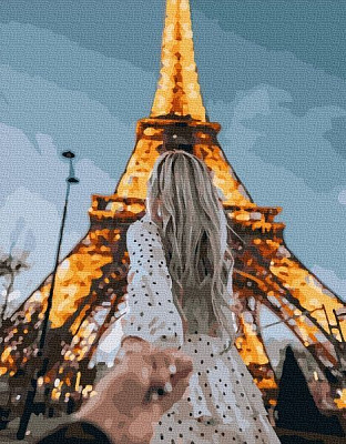 Картина за номерами Слідуй за мною Париж bk_1019 BookOpt