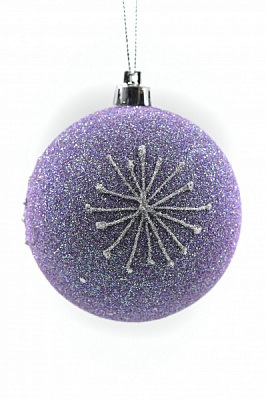 Шар новогодний Химера 100 мм фиолетовый 6865