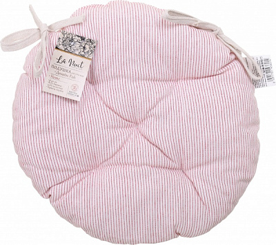 Подушка на стілець червона смужка 40 см La Nuit