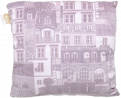 Подушка декоративна Montmarte 45x45 см фіолетовий із білим La Nuit