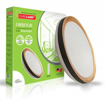 Світильник настінно-стельовий Eurolamp 48 Вт білий/золото LED-SL-48W-T26