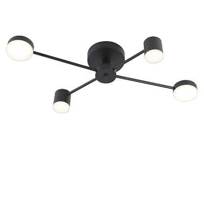 Люстра светодиодная Victoria Lighting с пультом д/у 40 Вт черный Otis/PL4 black 