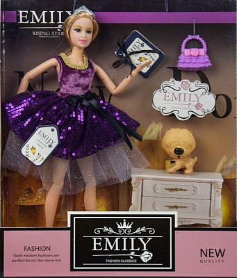 Кукла Shantou Emily QJ081C с аксессуарами