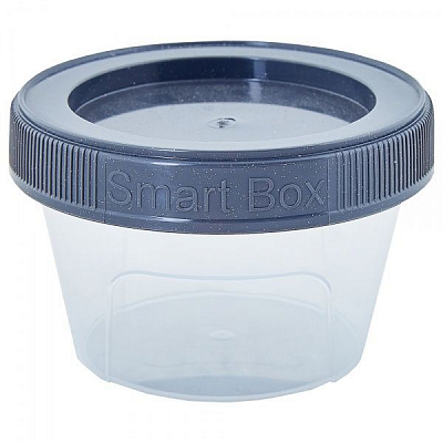 Контейнер із кришкою Алеана «Smart Box» 0,2 л граніт