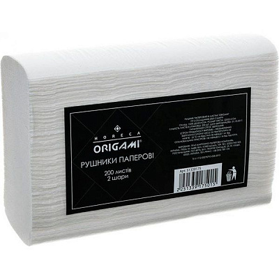 Бумажные полотенца Origami Horeca ПП Z-сложения двухслойная 200 шт.