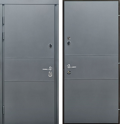 Дверь входная Булат Elegant 703 грей 2050x850 мм левая