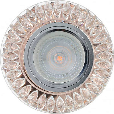 Светильник точечный LightMaster с LED-подсветкой GU5.3 4000 К золотопрозрачный CD550 