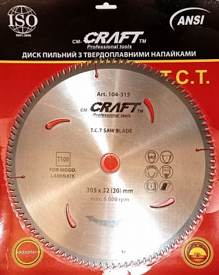 Пильный диск Craft 305x32x2 Z100 104-315