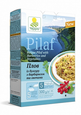 Гарнир ТЕРРА плов из булгура с барбарисом и овощами 
