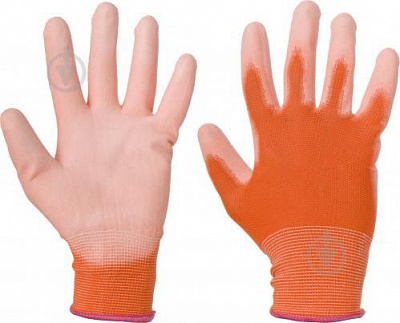 Рукавицы Reis RnyPu Orange с покрытием полиуретан XL (10)