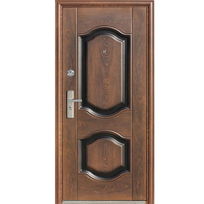 Двері вхідні К550-2 дуб темний 2050х860мм праві