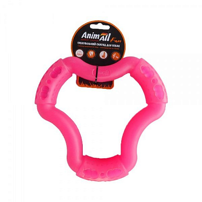 Игрушка для собак AnimAll Кольцо 6 сторон 20 см коралловое 88223