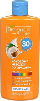 Молочко для засмаги Bielenda з кокосовою олією SPF30 200 мл