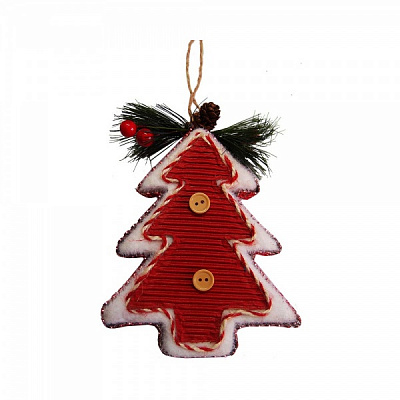 Елочная игрушка Елка со стразами 9179-17 20 см 