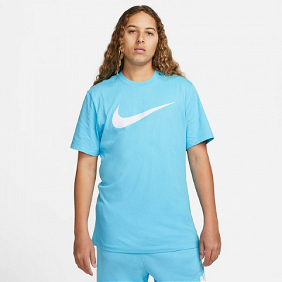 Футболка Nike M NSW TEE ICON SWOOSH DC5094-442 р.L голубой