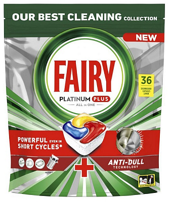 Капсулы для ПММ Fairy Platinum Plus Все-в-1 36 шт.