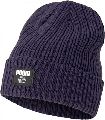 Шапка Puma Ribbed Classic Beanie 02283102 UNI синий
