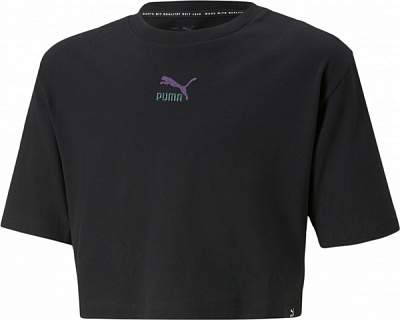 Футболка Puma CLASSICS GRL TEE G 67032101 р.128 черный