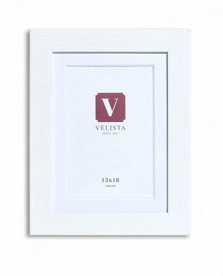 Фоторамка с паспарту Velista 24W-6003v 13х18/10x15 см белый