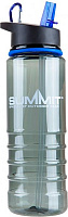 Бутылка для воды Summit 0,7 л Tritan Bottle с соломинкой и карабином синяя