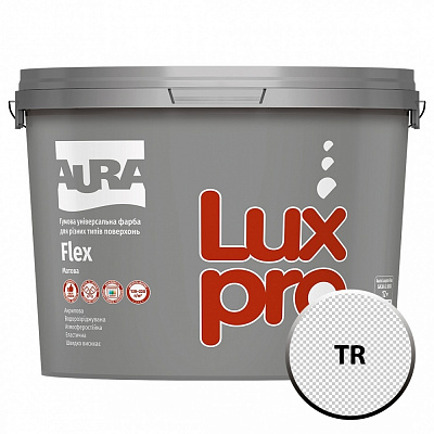 Фарба гумова гумова Aura® Luxpro Flex TR мат база під тонування 12кг