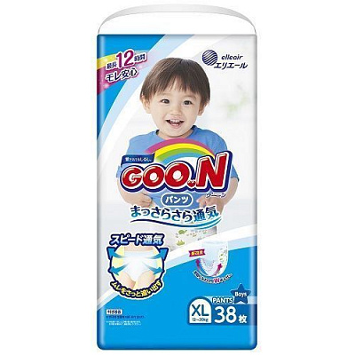 Подгузники-трусики Goon для мальчиков XL 12-20 кг 40 шт.