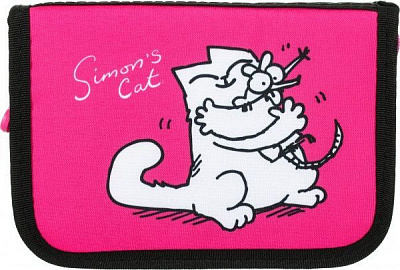Пенал шкільний Кіт Simon's Cat рожевий