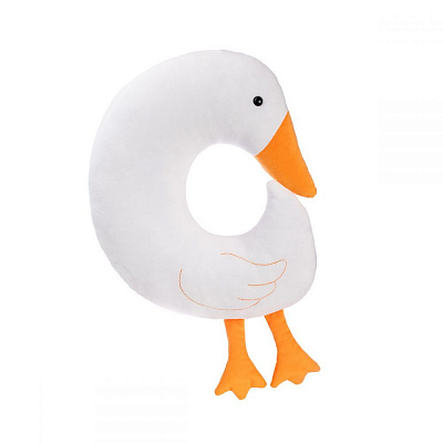 М'яка іграшка-подушка INKATOYS подарункова Гусак, 30 см 101 Біла DGUS1_SU