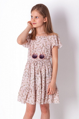 Платье Україна 4245 р.140 бежевый с рисунком 