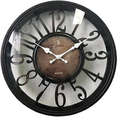 Часы настенные Benefit 30,5 см черный