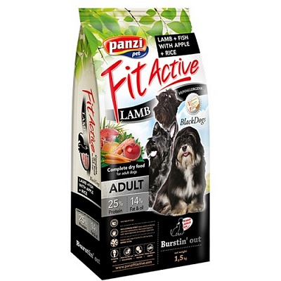 Корм сухий для усіх порід FitActive Adult з ягням 1,5 кг